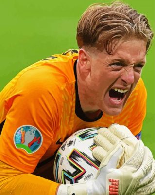 Jordan Lee Pickford paint by numbers