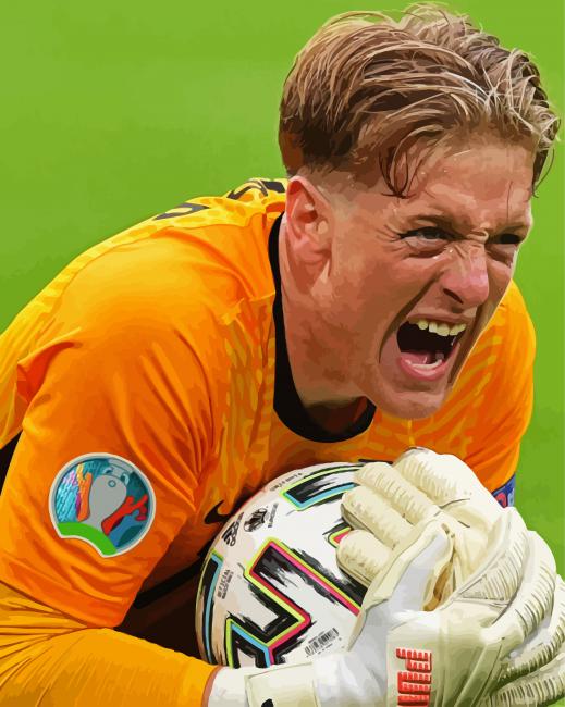 Jordan Lee Pickford paint by numbers