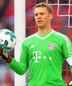 Manuel Neuer Goalkeeper paint by numbers