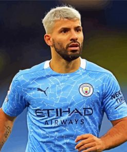 Sergio Agüero Player paint byb numbers