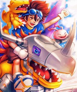 Digimon Japaneses Characters paint by numbers