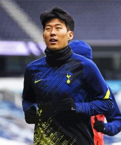 Son Heung Min Footballer paint byb numbers