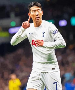 Son Heung Min Player paint by numbers