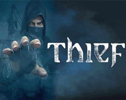 Thief Game Poster paint by numbers