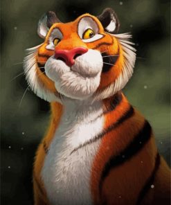 Tiger Animation paint by numbers