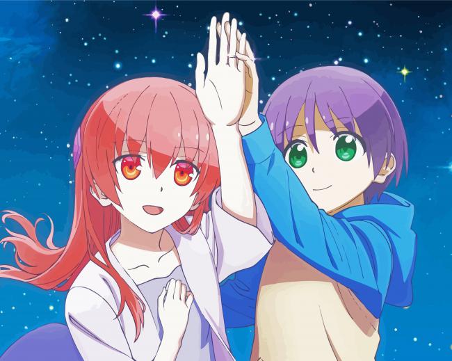 Happy Nasa And Tsukasa Yuzaki paint by numbers