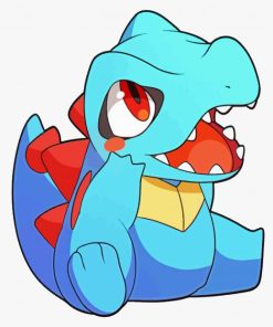 Little Totodile Character paint by numbers