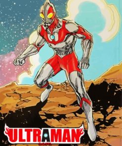 Ultraman Hero Poster paint by numberrs