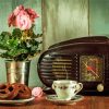 Vintage Radio And Coffee paint by numbers