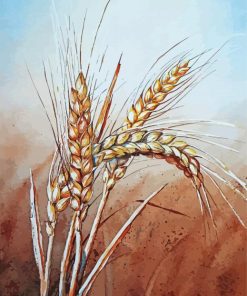 Wheat Stalk paint by numbers