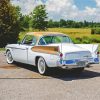 White Studebaker Car paint by numbers