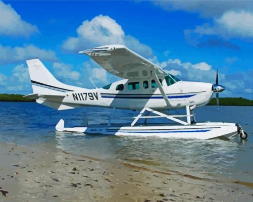 Seaplane Landing Area paint by numbers