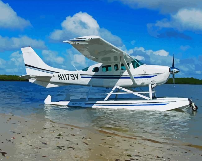 Seaplane Landing Area paint by numbers