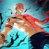 Bloody Yuji Itadori paint by numbers