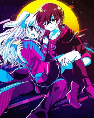 Yuu Otosaka And Nao Tomori Pop Art paint by numbers