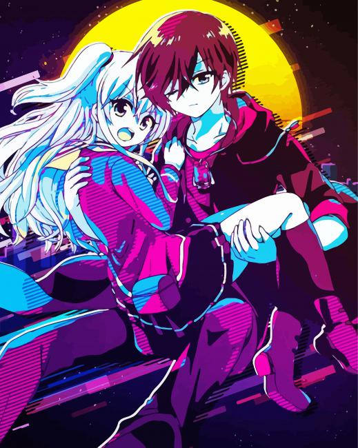 Yuu Otosaka And Nao Tomori Pop Art paint by numbers