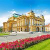 Aesthetic National Theatre In Zagreb paint by numbers