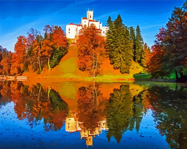 Zagreb Nature Reflection paint by numbers
