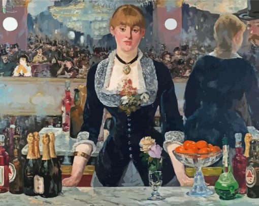 A Bar At The Folies Bergére paint by numbers