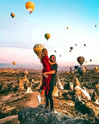 A Couple In Cappadocia paint by numbers