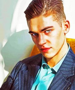 Actor Hero Fiennes Tiffin paint by numbers