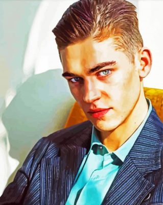 Actor Hero Fiennes Tiffin paint by numbers