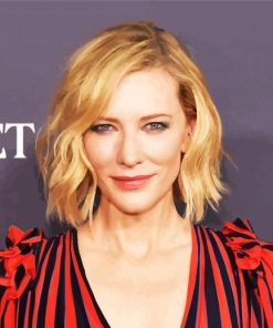 The Beautiful Cate Blanchett paint by numbers