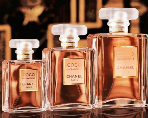 Adorable Chanel Perfume Bottles paint by numbers