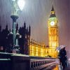 London City In The Rain At Night paint by numbers