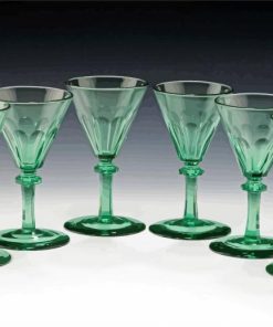 Antique Green Glasses paint by numbers