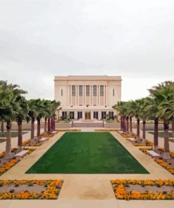 Mesa Arizona Temple Building paint by numbers