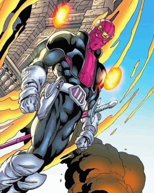 Baron Zemo Super Villain paint by numbers