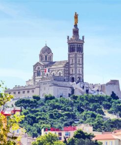 Basilique Notre Dame De La Garde paint by numbers