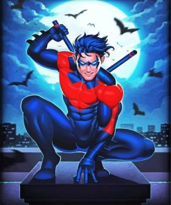 Dick Grayson Nightwing paint by numbers