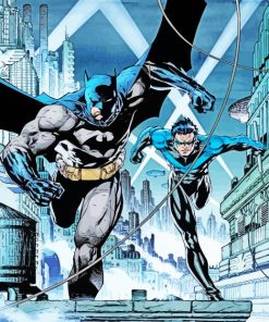 Batman And Nightwing paint by numbers