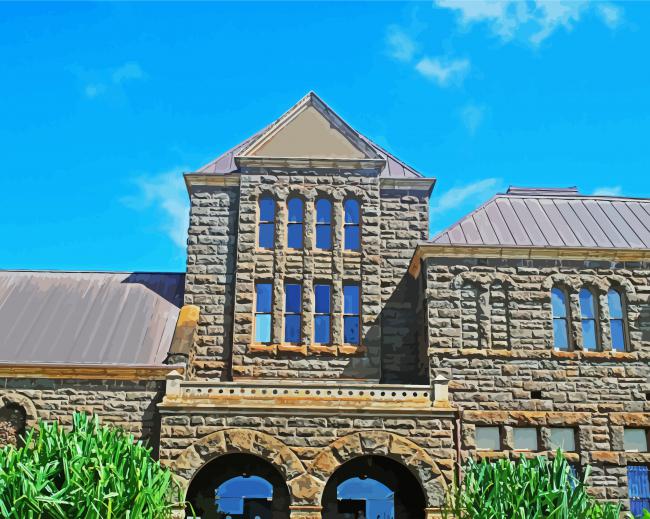Bishop Museum Building paint by numbers