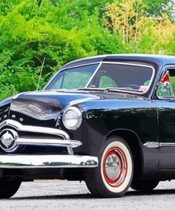 Black 1949 Ford Car paint by numbers