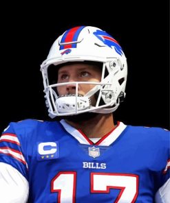 Josh Allen Player paint by numbers