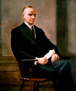 Portrait Of Calvin Coolidge paint by numbers