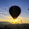 Cappadocia Hot Air Balloons Silhouette paint by numbers