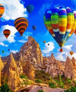 Cappadocia Hot Air Balloons paint by numbers