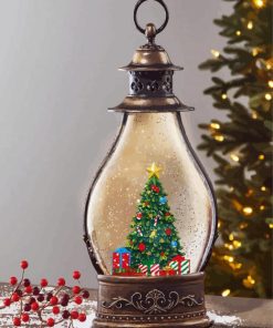 Christmas Lanterns Tree paint by numbers