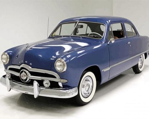 Classic 1949 Ford Car paint by numbers