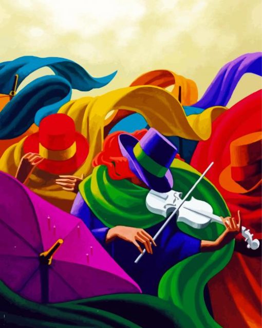 La Musicienne Art paint by numbers