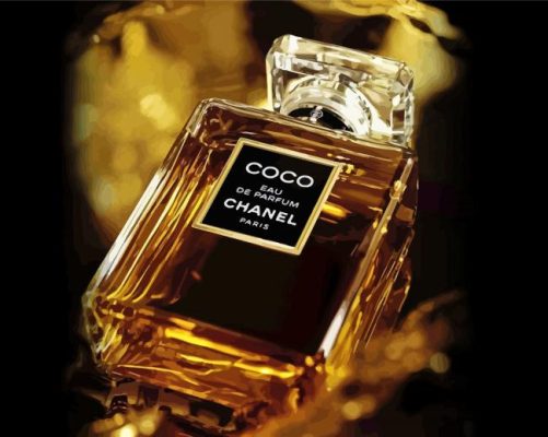 Coco Chanel Perfume paint by numbers