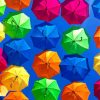 Colorful Umbrellas paint by numbers