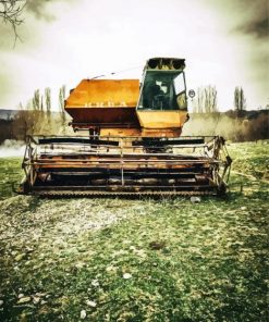 Vintage Combine Harvester paint by numbers