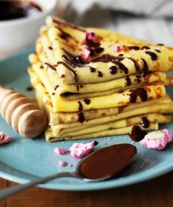 Tasty Crepes And Chocolate piant by numbers