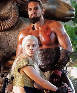 Daenerys Targaryen And Khal Drogo paint by numbers