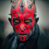 Darth Maul Scary Face paint by numbers